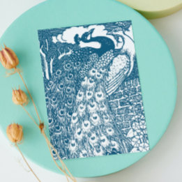 Cartão Postal De Anúncio Salvar a Data do Pavão