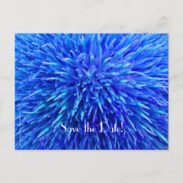 Cartão Postal De Anúncio Salvar a Data Festa de 90 Anos, Azul Abstrato