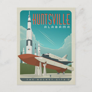 Cartão Postal De Anúncio Salvar a data   Huntsville, AL