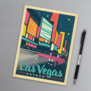 Cartão Postal De Anúncio Salvar a data   Las Vegas, NV