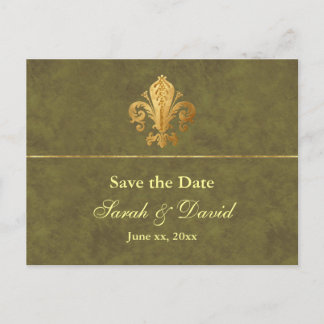 Cartão Postal De Anúncio Salvar a Data Personalizável