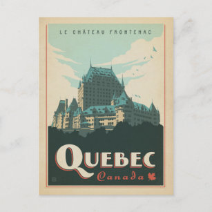 Cartão Postal De Anúncio Salvar a data   Quebeque, Canadá