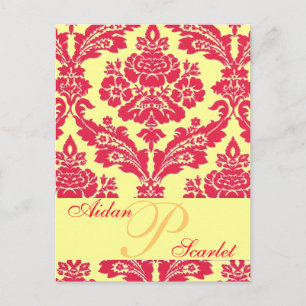 Cartão Postal De Anúncio SALVAR A PLACA POSTE DE CASAMENTO DE DATA 2 - Pers