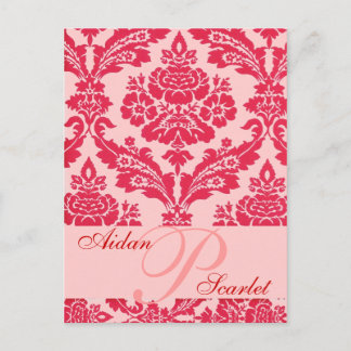 Cartão Postal De Anúncio SALVAR A PLACA POSTE DE CASAMENTO DE DATA 3 - Pers