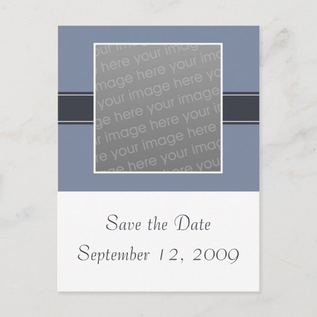 Cartão Postal De Anúncio Salvar o Cartão-postal de data (Frente)