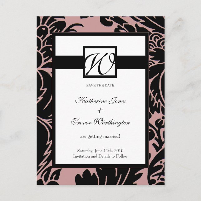 Cartão Postal De Anúncio Salvar o Cartão-postal de data | D5 (Frente)