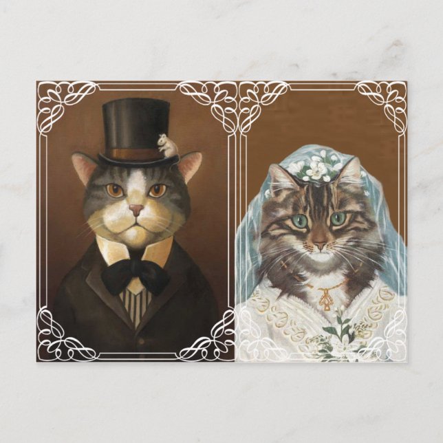 Cartão Postal De Anúncio salve a data (Frente)