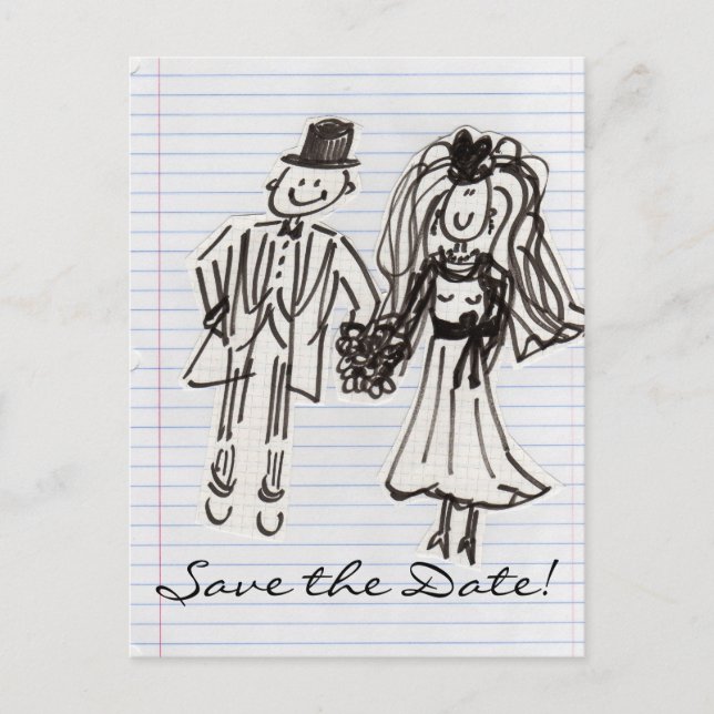 Cartão Postal De Anúncio Salve a Data! (Frente)