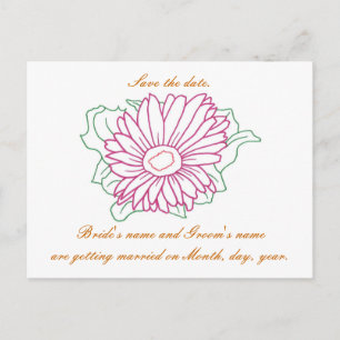 Cartão Postal De Anúncio Salve a data, cartões-postais de casamento, margar