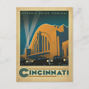 Cartão Postal De Anúncio Salve a Data Cincinnati, OH