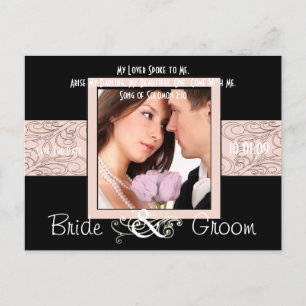 Cartão Postal De Anúncio Salve a data com sua foto