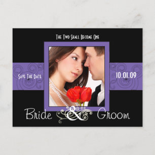 Cartão Postal De Anúncio Salve a Data com Sua Foto