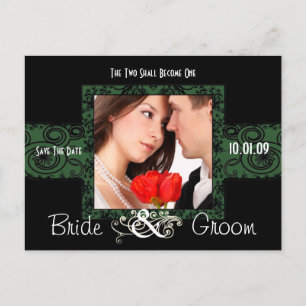 Cartão Postal De Anúncio Salve a data com sua foto