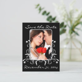 Cartão Postal De Anúncio Salve a data com suas fotos