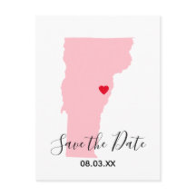 Salve a Data Coração Vermelho Vermont Rosa