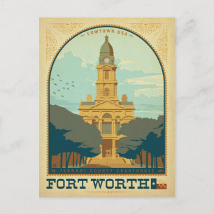 Cartão Postal De Anúncio Salve a Data - Fort Worth, TX