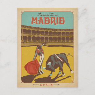 Cartão Postal De Anúncio Salve a Data   Madrid, Espanha