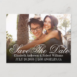 Cartão Postal De Anúncio Salve A Data | Salve A Data Do Nosso Casamento