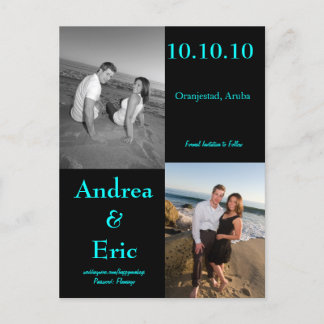 Cartão Postal De Anúncio Salve as Datas