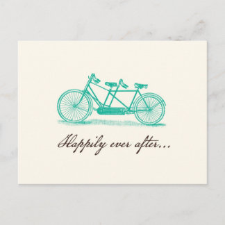 Cartão Postal De Anúncio Salve o Cartão-Postal de Bike Data-Tandem