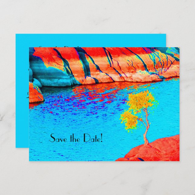 Cartão Postal De Anúncio Salve o cartão-postal de celebração de aniversário (Frente/Verso)