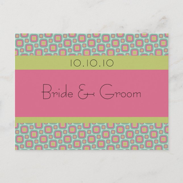 Cartão Postal De Anúncio Salve o Dia Retro (Frente)