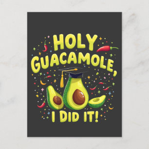 Cartão Postal De Anúncio Santo Guacamole Eu Fiz Isso Graduação Cinco De May