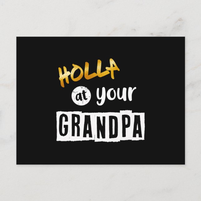 Cartão Postal De Anúncio segundo aniversário Hip Hop Tema Dois Legumes Para (Frente)