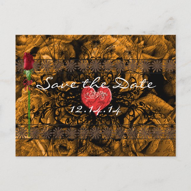 Cartão Postal De Anúncio Sépia Antiga Rosas Sob Ondas Calmantes (Frente)