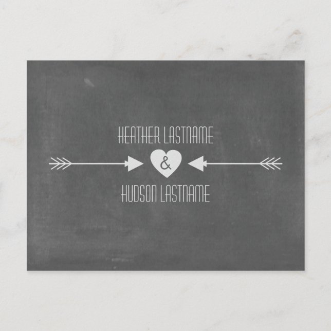 Cartão Postal De Anúncio Setas Inspiradas No Quadro De Chalkboard Salvem A  (Frente)