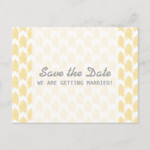 Cartão Postal De Anúncio Setas Tribais Amarelas Salve o Cartão-Postal de Da