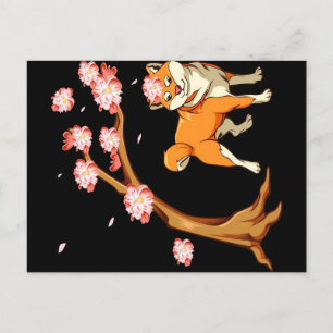 Cartão Postal De Anúncio Shiba Inu Cão Engraçado   Presente Significativo P