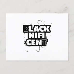 Cartão Postal De Anúncio Significado Blacknificent Orgulho Negro História N