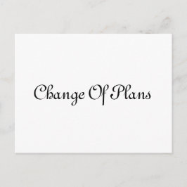 Cartão Postal De Anúncio Simples Adiamento de Casamento com Elegância 