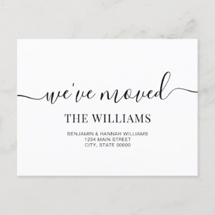 Cartão Postal De Anúncio Simples moderno, movemos novo movimento para casa