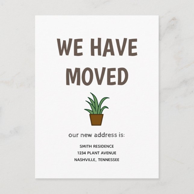 CARTÃO POSTAL DE ANÚNCIO SIMPLES NOS MOVEMOS (Frente)