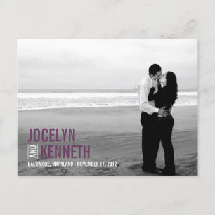 Cartão Postal De Anúncio Simplicidade Pura Salve O Cartão-Postal De Data -