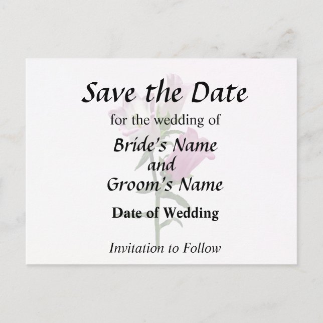 Cartão Postal De Anúncio Sinos de Canterbury Rosa (Frente)