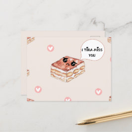 Cartão Postal De Anúncio Sinto saudades do cartão de saudades.