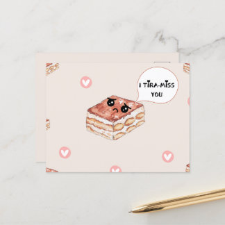 Cartão Postal De Anúncio Sinto saudades do cartão de saudades.