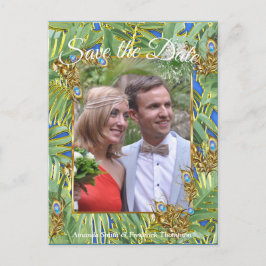 Cartão Postal De Anúncio Sonhos do Templo do Pavão Real Dourado