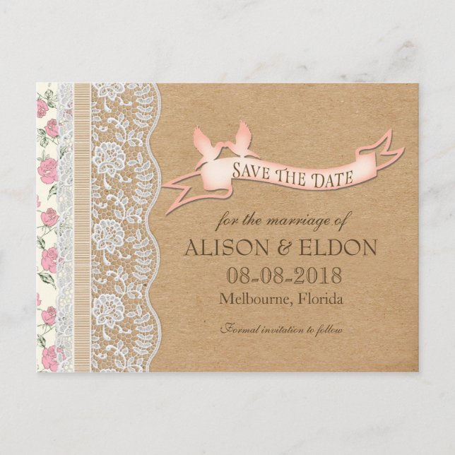 Cartão Postal De Anúncio Sonhos Lacey românticos com flores (Frente)