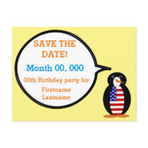 Srta. Pinguim Personalizada EUA Fala