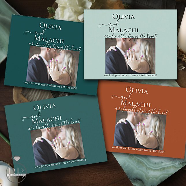 Cartão Postal De Anúncio Sua Foto Finalmente Unindo-se em Casamento  (Criador carregado)