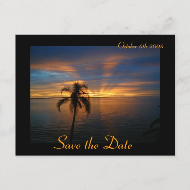 Cartão Postal De Anúncio Sunset (Frente)