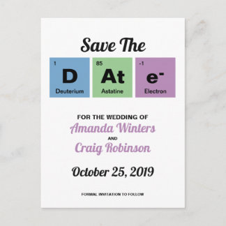 Cartão Postal De Anúncio Tabela Periódica dos Elementos