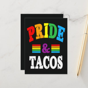 Cartão Postal De Anúncio Tacos Orgulho Lgbt Lgbtq Gay
