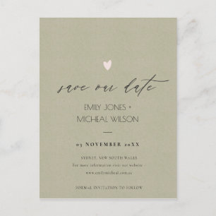 Cartão Postal De Anúncio TIPOGRAFIA SIMPLES ELEGANTE Dourada SAVE THE DATE