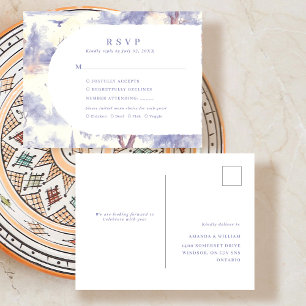 Cartão Postal De Anúncio Toile de jouy Resposta RSVP