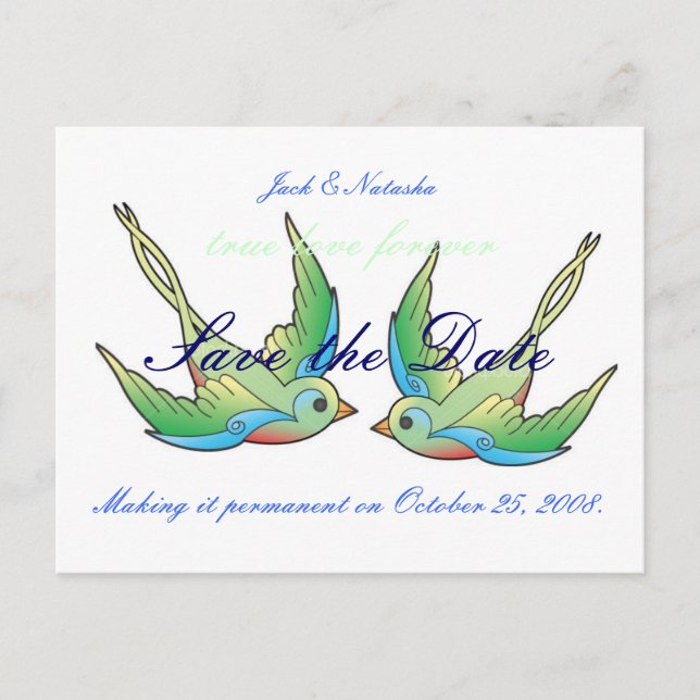 Cartão Postal De Anúncio Tornando o amor verdadeiro permanente (Frente)